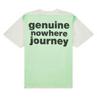 Mad Face Handprinting Tee | White/Green