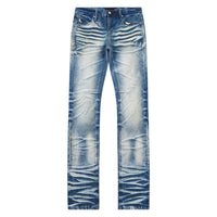 Clayton Stacked Medium Blue Denim