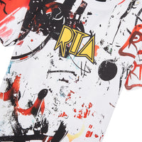 Liam Graffiti Tee | White