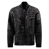 NYC Boro Quilted Jacket | Black/White