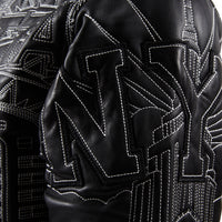 NYC Boro Quilted Jacket | Black/White