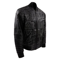NYC Boro Quilted Jacket | Black/White