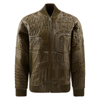 NYC Boro Quilted Jacket | Olive/Ivory