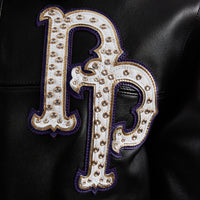 World Famous Pelle Jacket | Black/White/Purple/Gold