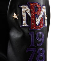 World Famous Pelle Jacket | Black/White/Purple/Gold