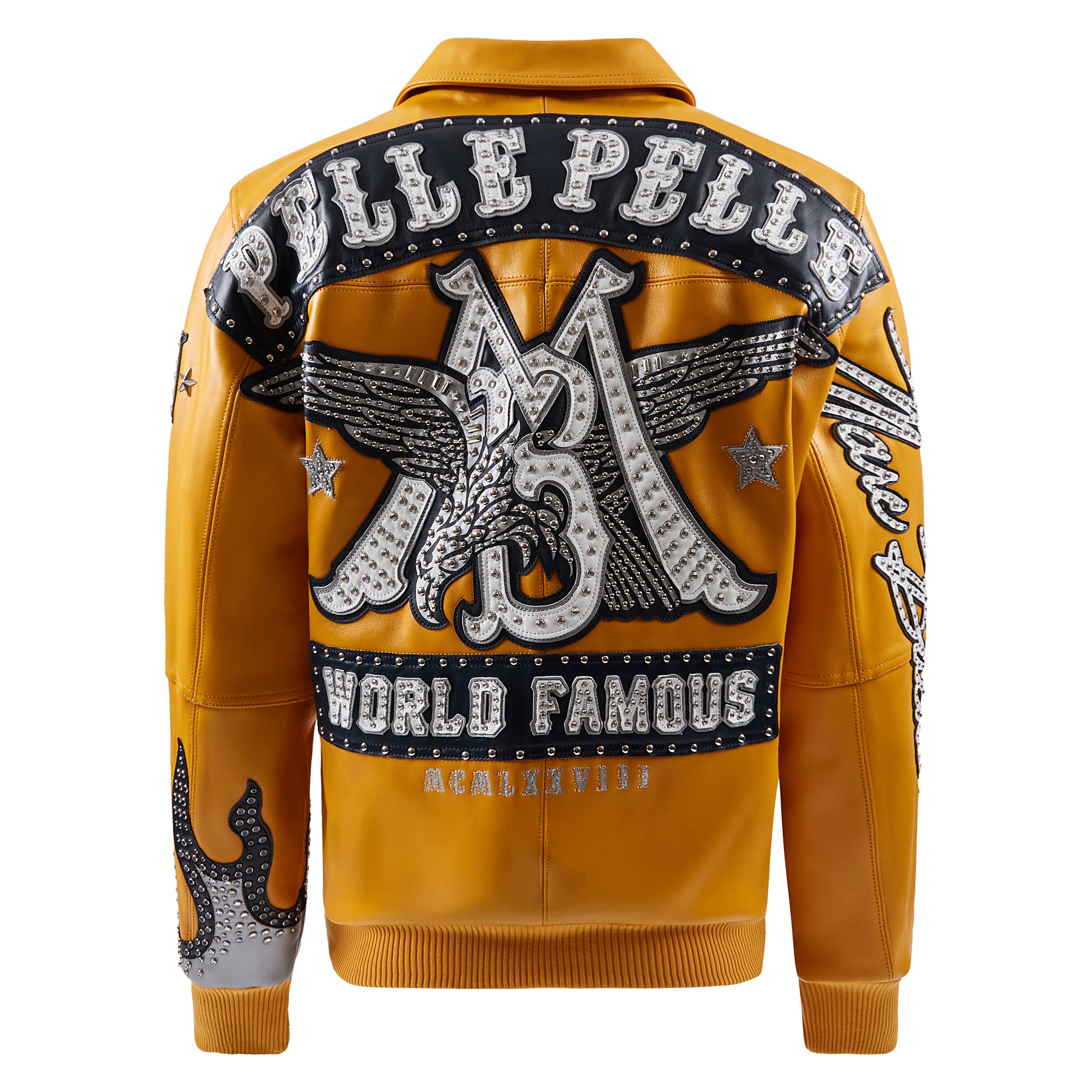 World Famous Pelle Jacket | Maize/Navy/White/Silver – Capsule NYC