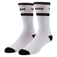Nahmias Striped Sock | White
