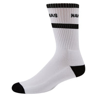 Nahmias Striped Sock | White