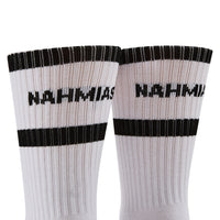 Nahmias Striped Sock | White