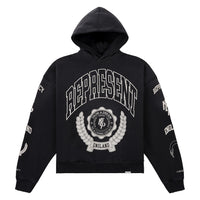 Legacy Crest Hoodie | Stained Black