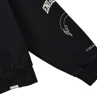 Legacy Crest Hoodie | Stained Black
