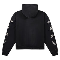 Legacy Crest Hoodie | Stained Black