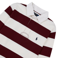 Iconic Rugby Shirt | Classic Wine/Trophy Cream