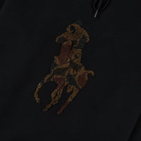 Camo Big Pony Double-Knit Hoodie | Black/Camo