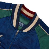 Takihyo Satin Jacket | Canyon Blue/Bush Green