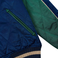 Takihyo Satin Jacket | Canyon Blue/Bush Green