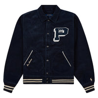 Corduroy Letter Jacket | Aviator Navy