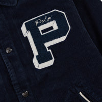 Corduroy Letter Jacket | Aviator Navy
