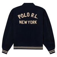 Corduroy Letter Jacket | Aviator Navy