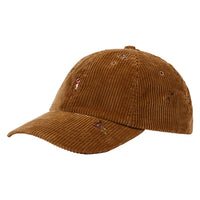 Embroidered Corduroy Hat | Golden Brown/Duck