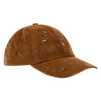 Embroidered Corduroy Hat | Golden Brown/Duck
