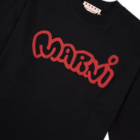 Spray Logo Tee | Black/Red