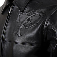 Two Tone Pelle Jacket | Black