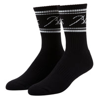 Script Logo Sock | Black/Grey