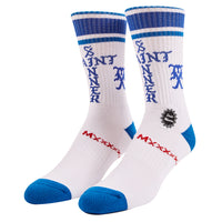 Sinner Sock | White/Blue