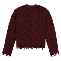 Cable Sweater | Berry