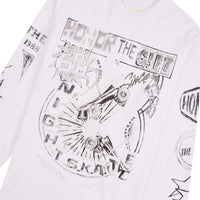 Night Skate L/S Tee | White