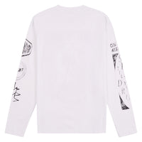 Night Skate L/S Tee | White