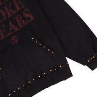 Studded Logo Hoodie | Black/Red