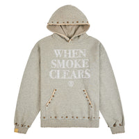 Studded Logo Hoodie | Vintage Grey