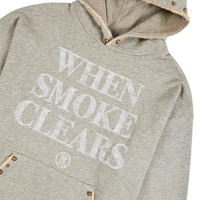 Studded Logo Hoodie | Vintage Grey