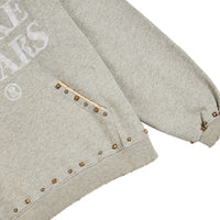 Studded Logo Hoodie | Vintage Grey