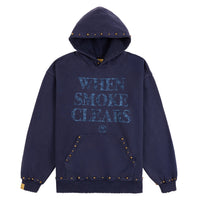 Studded Logo Hoodie | Navy/Columbia