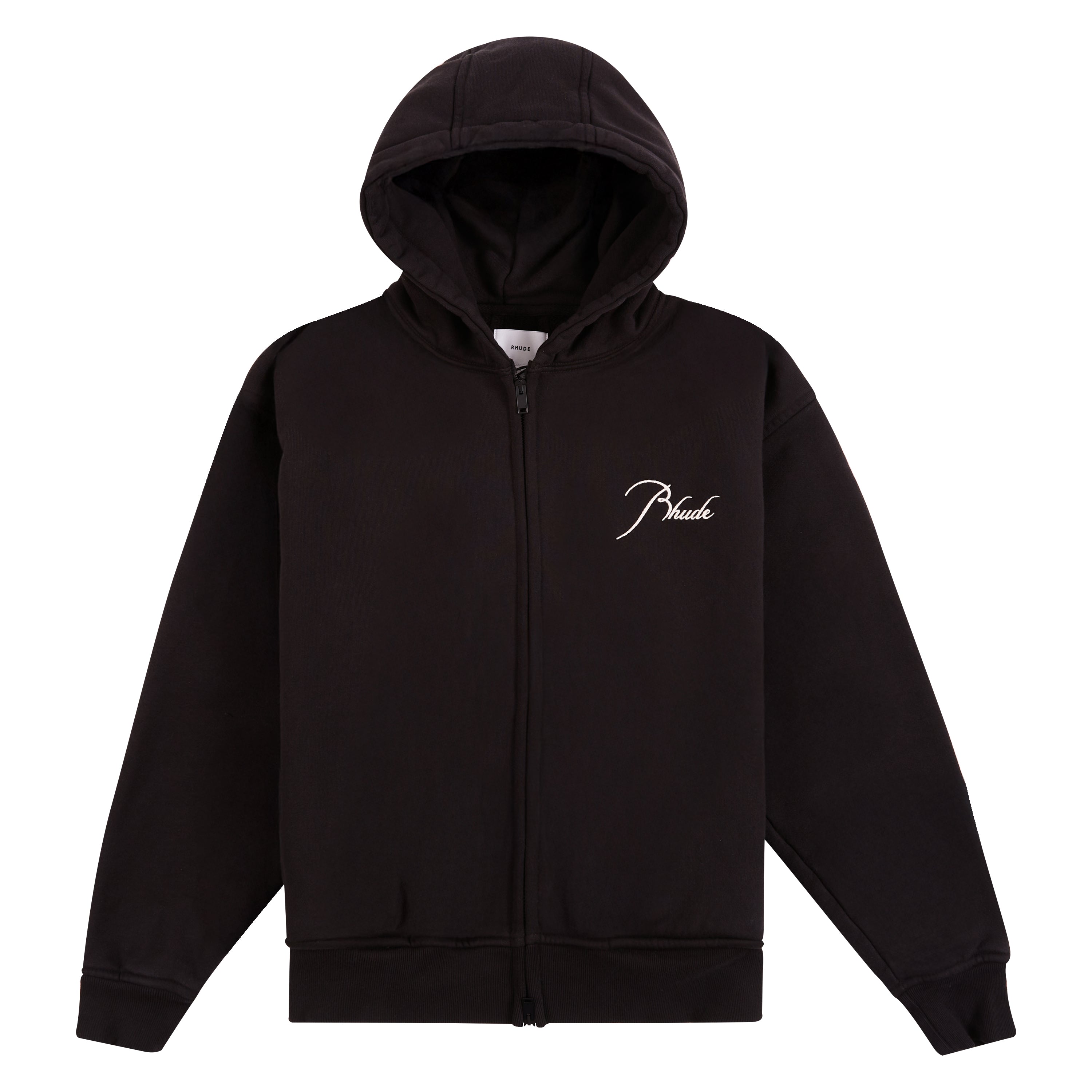 Classique Zip Up Hoodie | Black/White – Capsule NYC