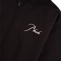Classique Zip Up Hoodie | Black/White