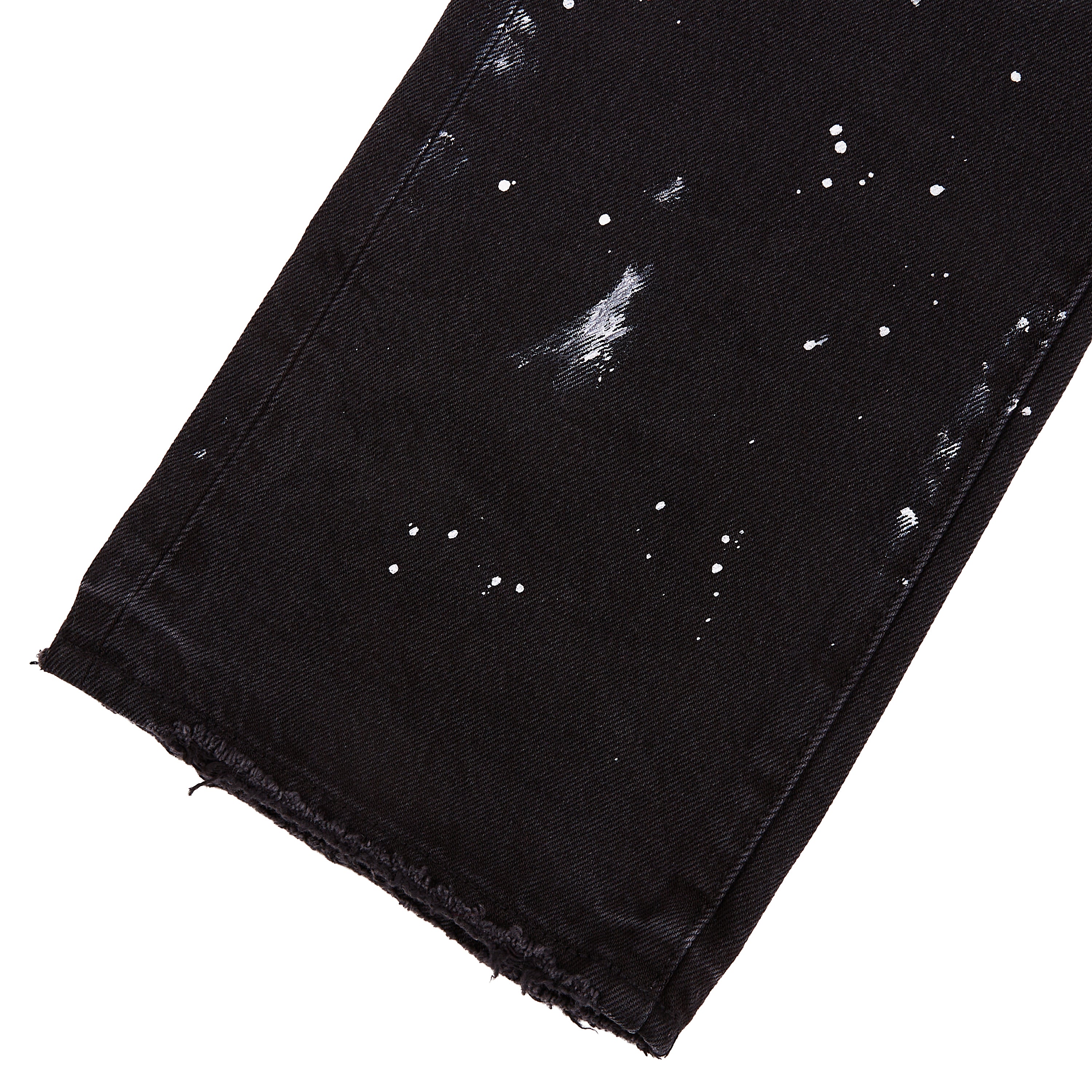 Knee Slit Paint Splatters Denim – Capsule NYC