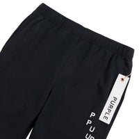 Cracked Puzzle Flared Sweatpant | Black