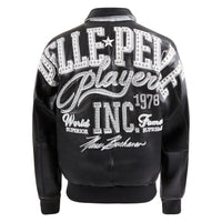 Players Inc Jacket | Black/White/Silver Metallic