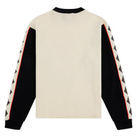 Ignition Waffle L/S Tee | White/Black