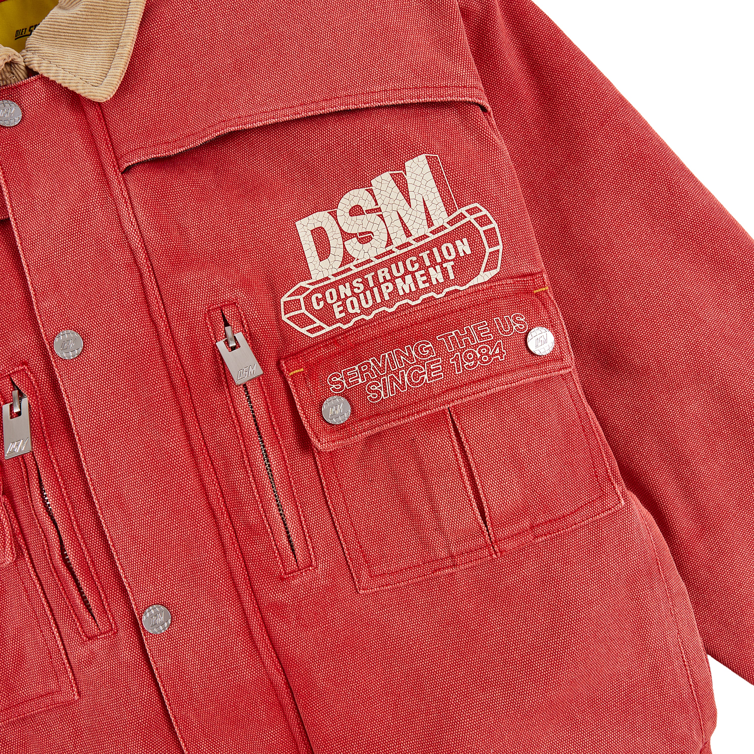Hopkins Construction Jacket | Washed Red – Capsule NYC
