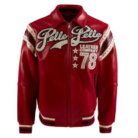 Encrusted Varsity Jacket | Cabernet/Black/Ivory