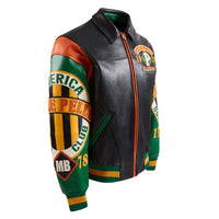 American Soda Club Jacket | Black/Jet Green/Orange