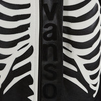 Bones Flat Leather Jacket | Black/White
