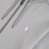 Double-Knit Full Zip Hoodie | Soft Grey