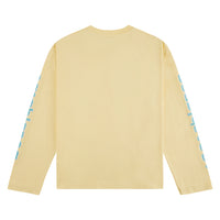 Airbrush Icons L/S Tee | Pale Yellow