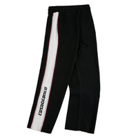 Stripe Merino Track Pant | Black